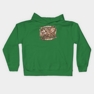 The green dragon Kids Hoodie